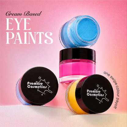 Color Pop Saver Combo: Pink, Blue and Yellow Eye Shadows (High Pigment, Crease-Resistant, Long-Wear Formula)