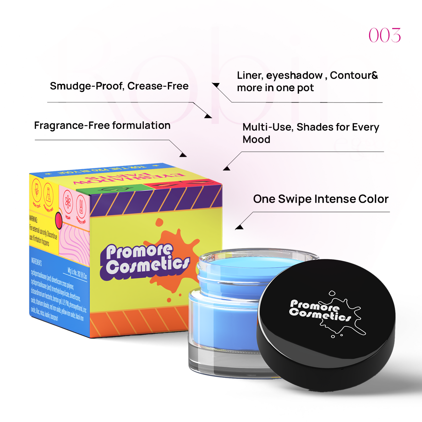 Robin Egg - Ultra Pigmented Multi-Use Eye Paint (Crease-Resistant, Long-Wear Formula)