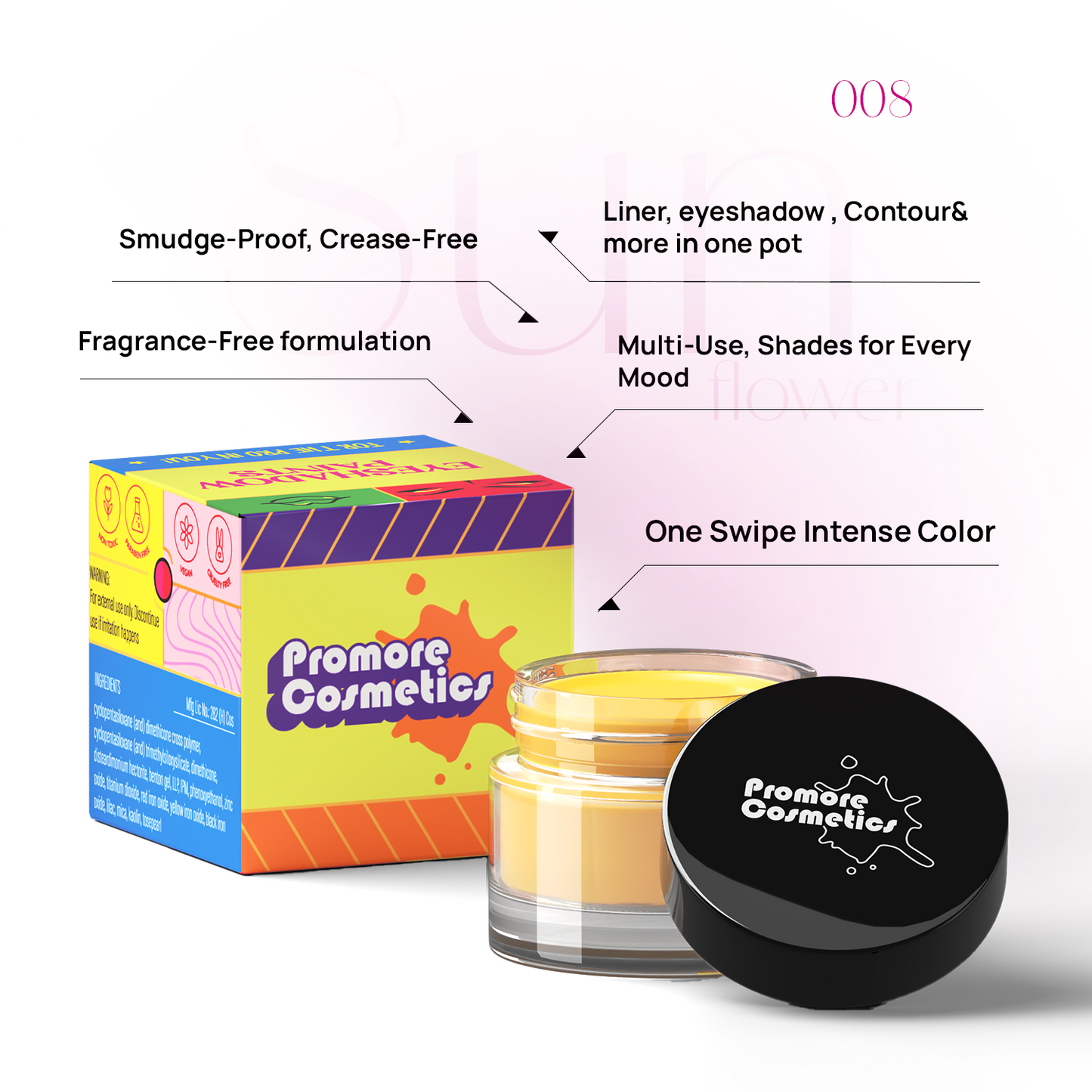 Sunflower - Ultra Pigmented Multi-Use Eye Paint (Crease-Resistant, Long-Wear Formula)