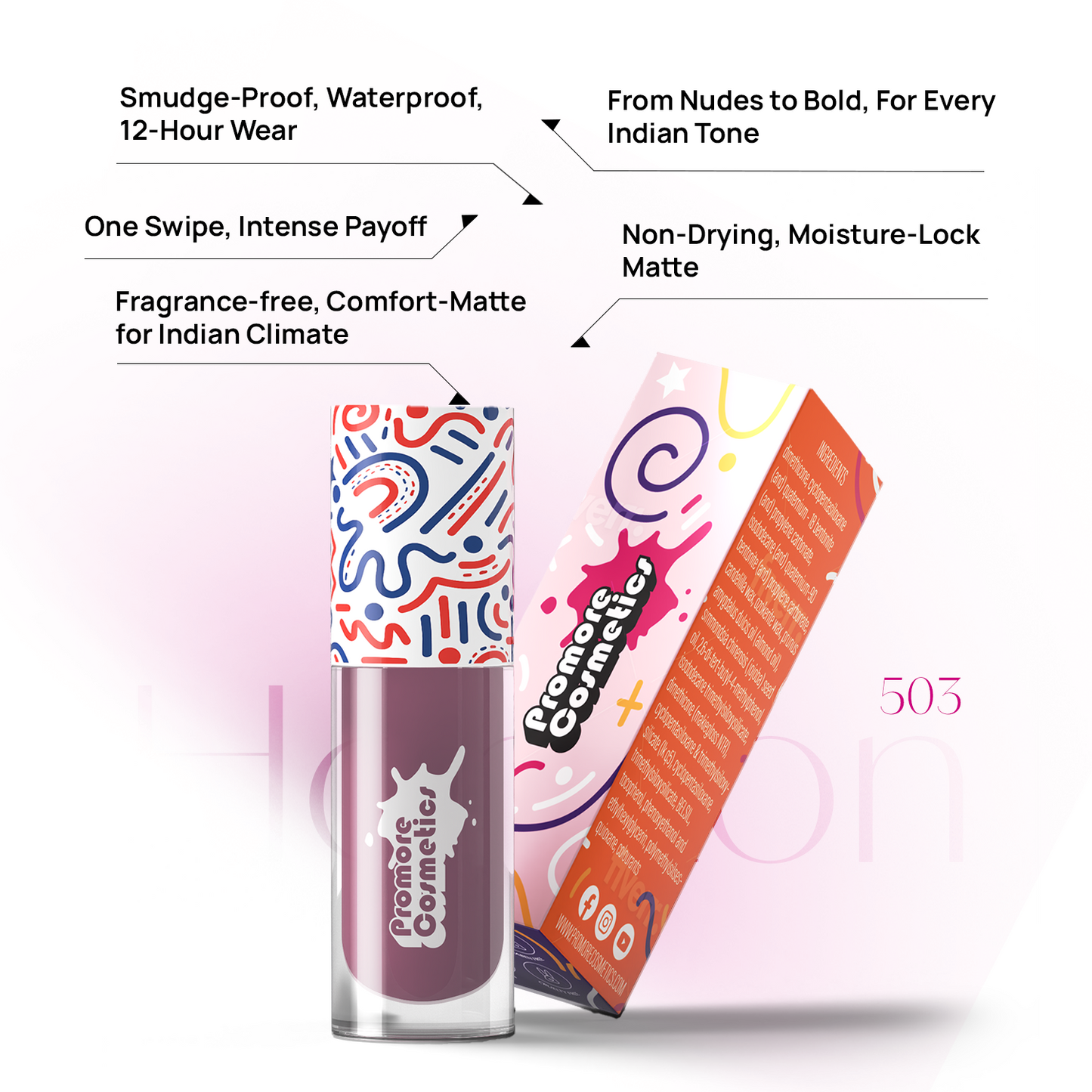 Horizon - Comfort Matte Liquid Lipstick (Alcohol-Free, Moisture Lock Formula)