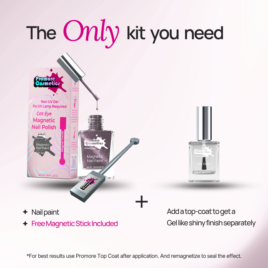 Lilac - Magnetic Nail Paint (Cat-Eye Effect, Non-UV, Quick-Dry)
