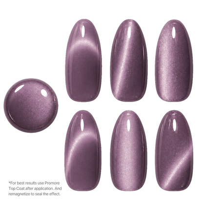 Right-Bright Set of 5 - Mercury, Lagoon, Copper, Ruby, Violet (Cat-Eye Effect, Non-UV, Quick-Dry)