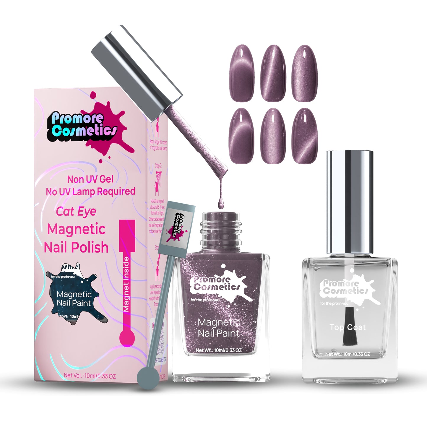 Lilac, Lotus, Latte, Arctic + Top Coat