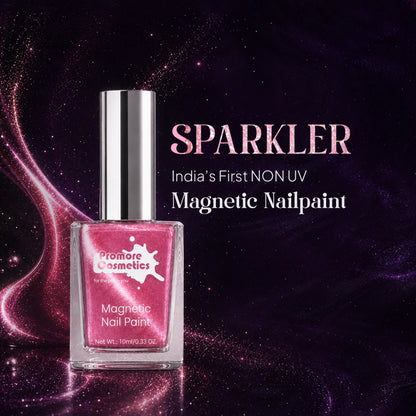 Lotus, the Promore Sparkler - Magnetic Nail Paint (Cat-Eye Effect, Non-UV, Quick-Dry)