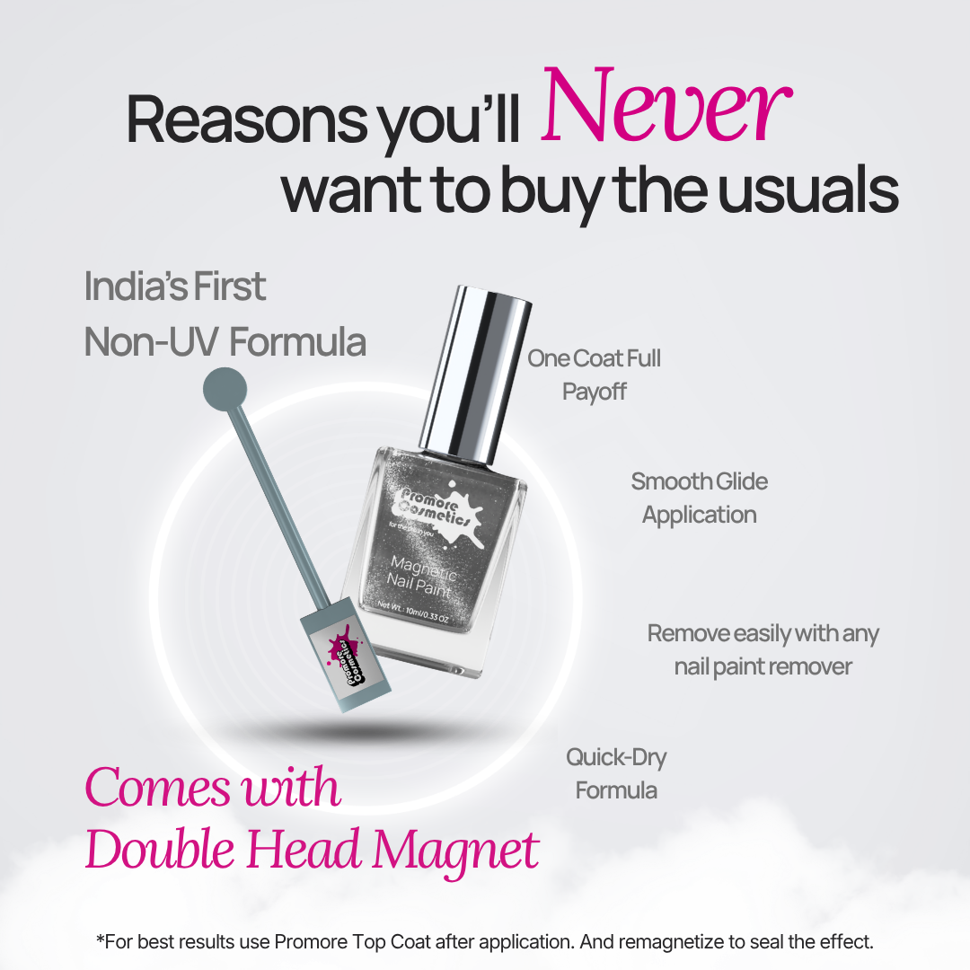 Mercury - Magnetic Nail Paint (Cat-Eye Effect, Non-UV, Quick-Dry)