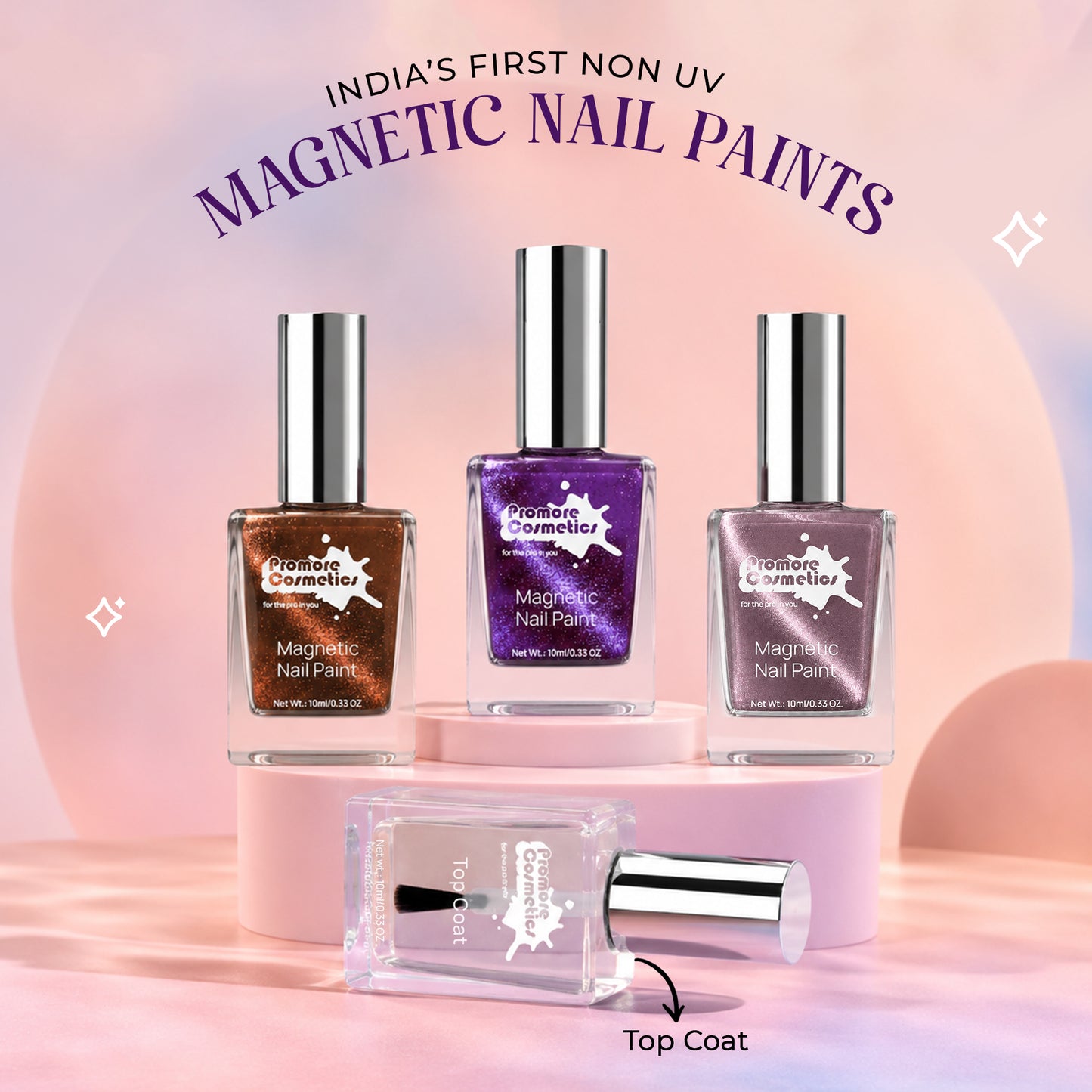 Violet, Lilac, Copper + Top Coat