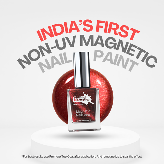 Ruby - Magnetic Nail Paint (Cat-Eye Effect, Non-UV, Quick-Dry)