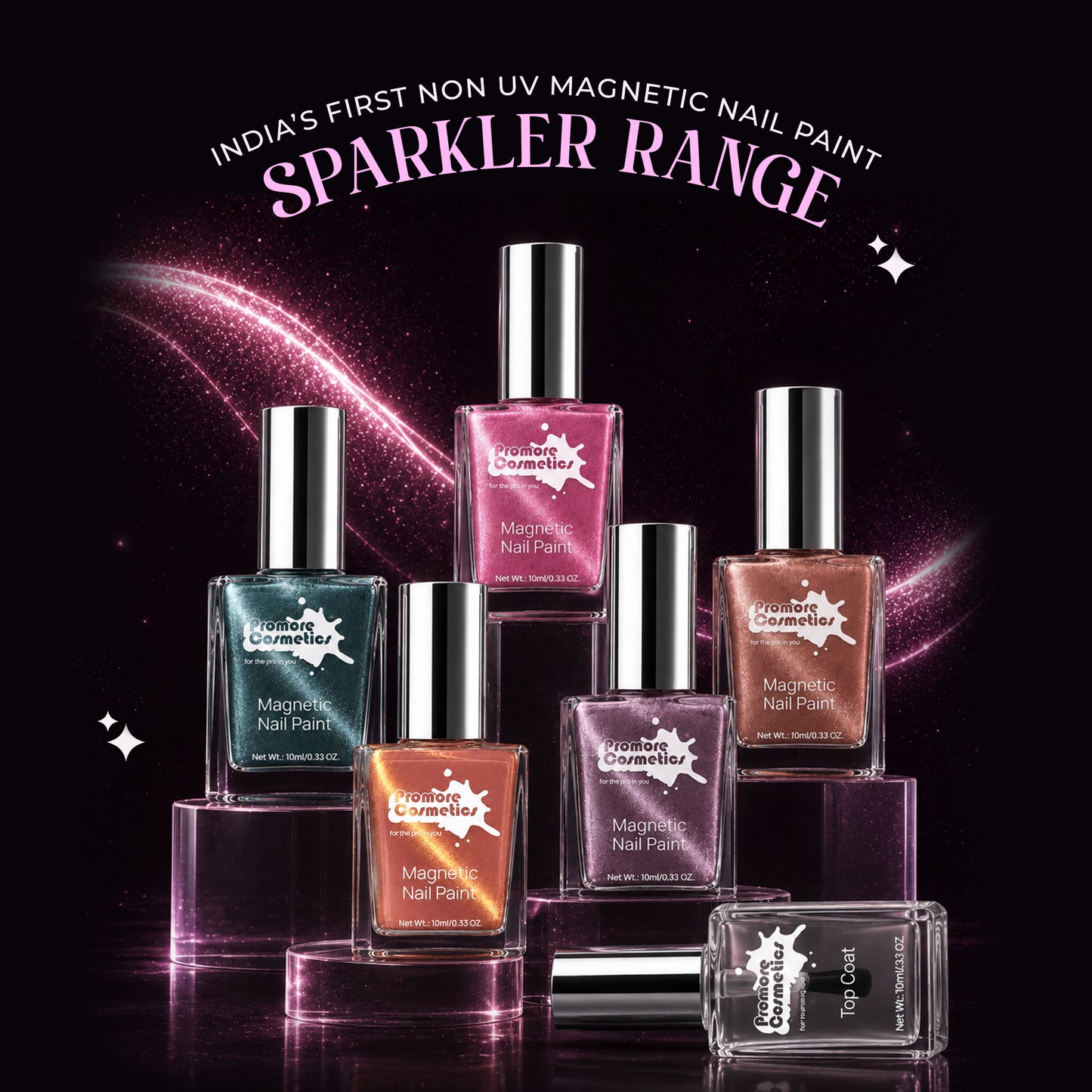 Lilac, Lotus, Latte, Arctic + Top Coat