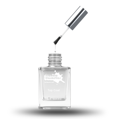 Promore Top Coat for Nail Polish | 10 ml | Transparent Nail Paint with High Gloss Finish