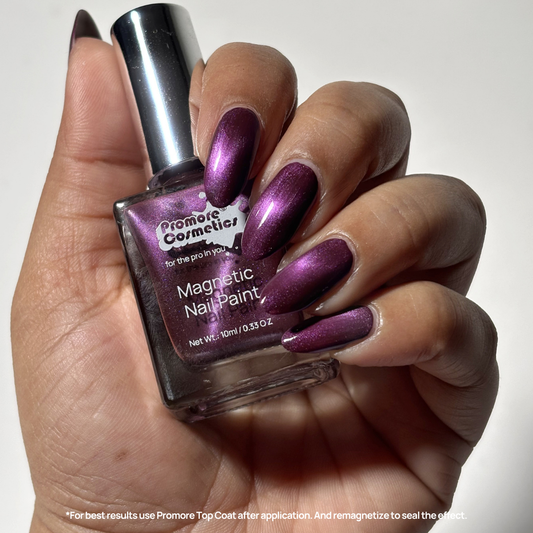 Violet - Magnetic Nail Paint (Cat-Eye Effect, Non-UV, Quick-Dry)