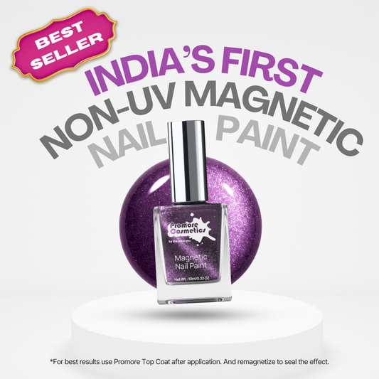 Violet - Magnetic Nail Paint (Cat-Eye Effect, Non-UV, Quick-Dry)