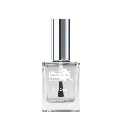 Promore Top Coat for Nail Polish | 10 ml | Transparent Nail Paint with High Gloss Finish