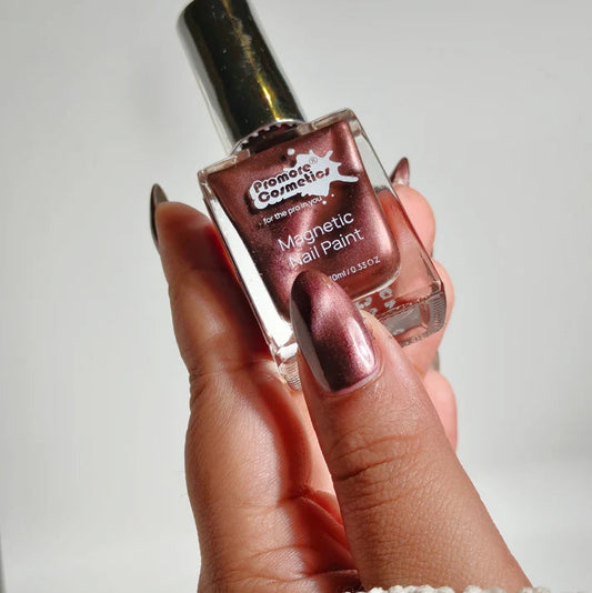 Copper, The Promore Silk Touch -  Magnetic Nail Paint (Cat-Eye Effect, Non-UV, Quick-Dry)